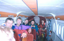 The plane ride out.